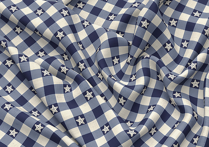 Whaley Great, Gingham Star Shore - Roman Blind - Image 4